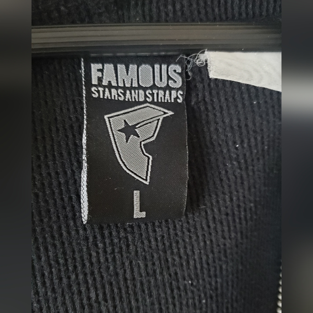 Vintage Famous Stars And Straps Skull Pile Zip-up Hoodie *RARE* - Picture 5 of 8